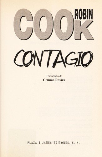 Portada del llibre "Contagio" de Robin Cook
