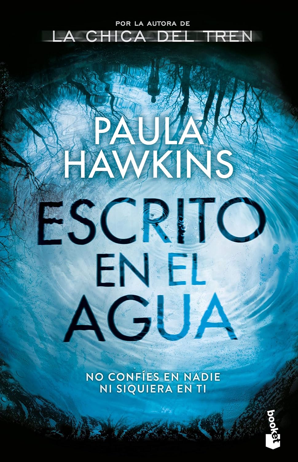 Portada del llibre "Escrito en el agua" de Paula Hawkins