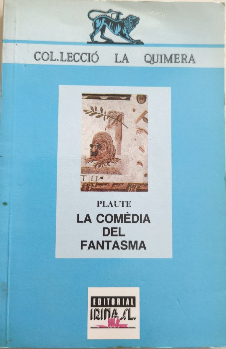 Portada del llibre "La comèdia del fantasma" de Plaute
